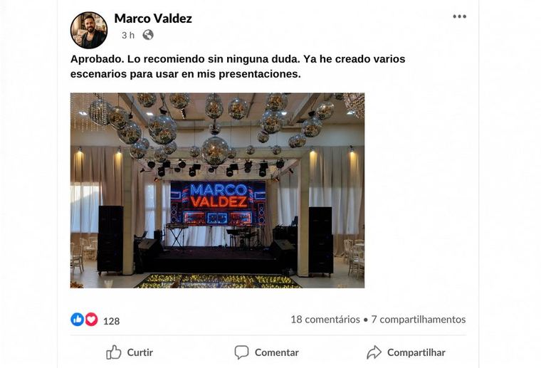 Comentario real de cliente ShowVisual 1