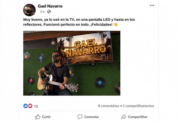 Comentario real de cliente ShowVisual 2